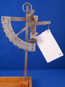weighing a sample