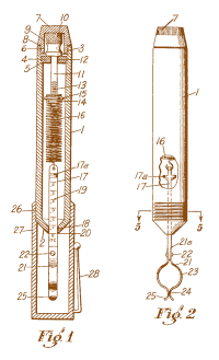 figures of the patent of the POSTALETT letter scale
