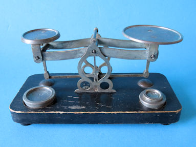 letter scale, reseller Perry & Co.
