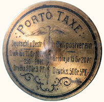Porto Taxe letter plate