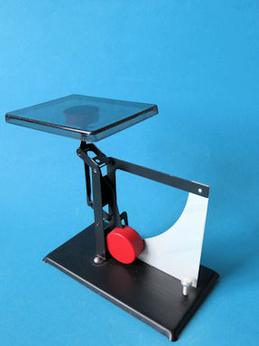 back of the letter scale