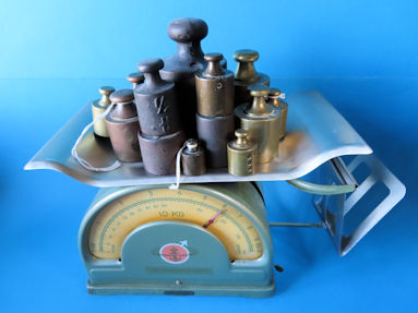 de gewichten samen 6 kilogram