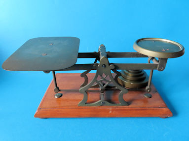 back of the letter scale