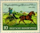Postdienst Thurn und Taxis, zegel Duitsland 1952