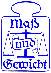 Logo van Duitse verzamelaarsvereniging Mass und Gewicht