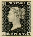 Penny Black, the first stamp 1840